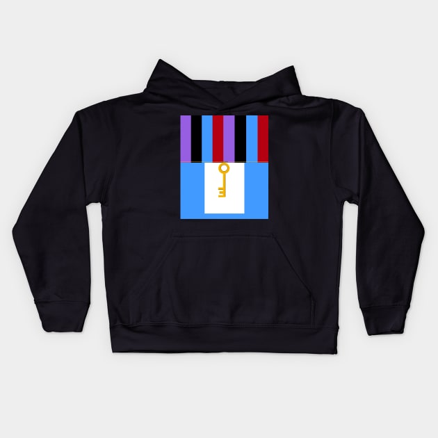 The key Kids Hoodie by Orchid's Art